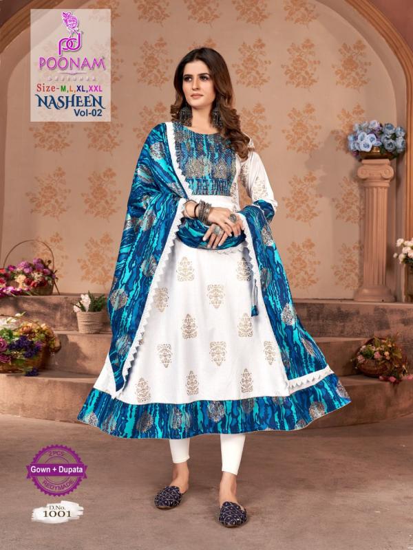 Poonam Nasheen 2 Fancy Wear Kurti With Dupatta Collection